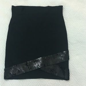 BCBG sequin bandage skirt